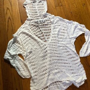 JENNIFER LOPEZ Cropped Crochet Hoodie